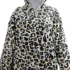 Unique Living Deckenpulli mit Kapuze Leo Animalprint onesize Pullover