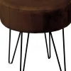 Unique Living Hocker Davy dunkelbraun D 40 H 35 cm Hocker|Hocker