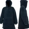 Hot Unique Living Hoodie Deckenpulli mit Kapuze Teddy blau onesize Pullover