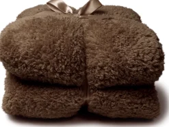 Hot Unique Living Plaid Teddy braun 150 x 200 cm Decken & Plaids