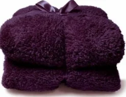 Unique Living Plaid Teddy lila 150 x 200 cm Decken & Plaids