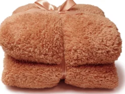 Sale Unique Living plaid Teddy orange 150 x 200 cm Decken & Plaids