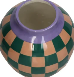 Sale Vase Artistic Strikes orange / grün D 22 H 22 cm Vasen & Krüge|Blumentöpfe & Pflanzgefäße