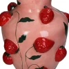 New Vase Fruity Fiesta Erdbeere rosa / rot D 25,3 H 30,3 cm Blumentöpfe & Pflanzgefäße|Vasen & Krüge
