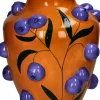 New Vase Fruity Fiesta Heidelbeere orange / blau D 26 H 30 cm Vasen & Krüge|Blumentöpfe & Pflanzgefäße