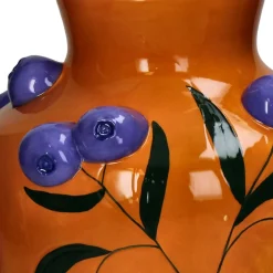 New Vase Fruity Fiesta Heidelbeere orange / blau D 26 H 30 cm Vasen & Krüge|Blumentöpfe & Pflanzgefäße