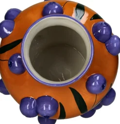New Vase Fruity Fiesta Heidelbeere orange / blau D 26 H 30 cm Vasen & Krüge|Blumentöpfe & Pflanzgefäße