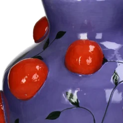 New Vase Fruity Fiesta Tomate blau / rot D 25,5 H 30 cm Blumentöpfe & Pflanzgefäße|Vasen & Krüge