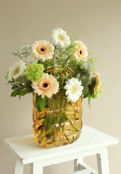 Discount Vase Marais gelb 19 x 11 x 28 cm Vasen & Krüge|Blumentöpfe & Pflanzgefäße