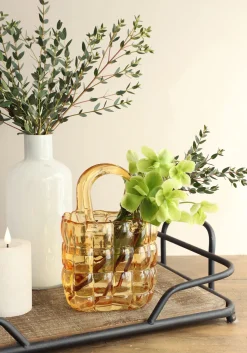 Vase Marais gelb 14 x 9,5 x 22 cm Vasen & Krüge|Blumentöpfe & Pflanzgefäße