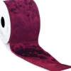 Hot Vivant Weihnachtsband Velvet bordeaux 300 x 7 cm Weihnachtsschleifen Und -Bänder