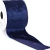 Discount Vivant Weihnachtsband Velvet blau 300 x 7 cm Weihnachtsschleifen Und -Bänder