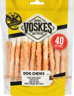 Outlet Voskes Hundesnack Sticks mit Huhn 400 g 40 St. Hundesnacks & Leckerlies