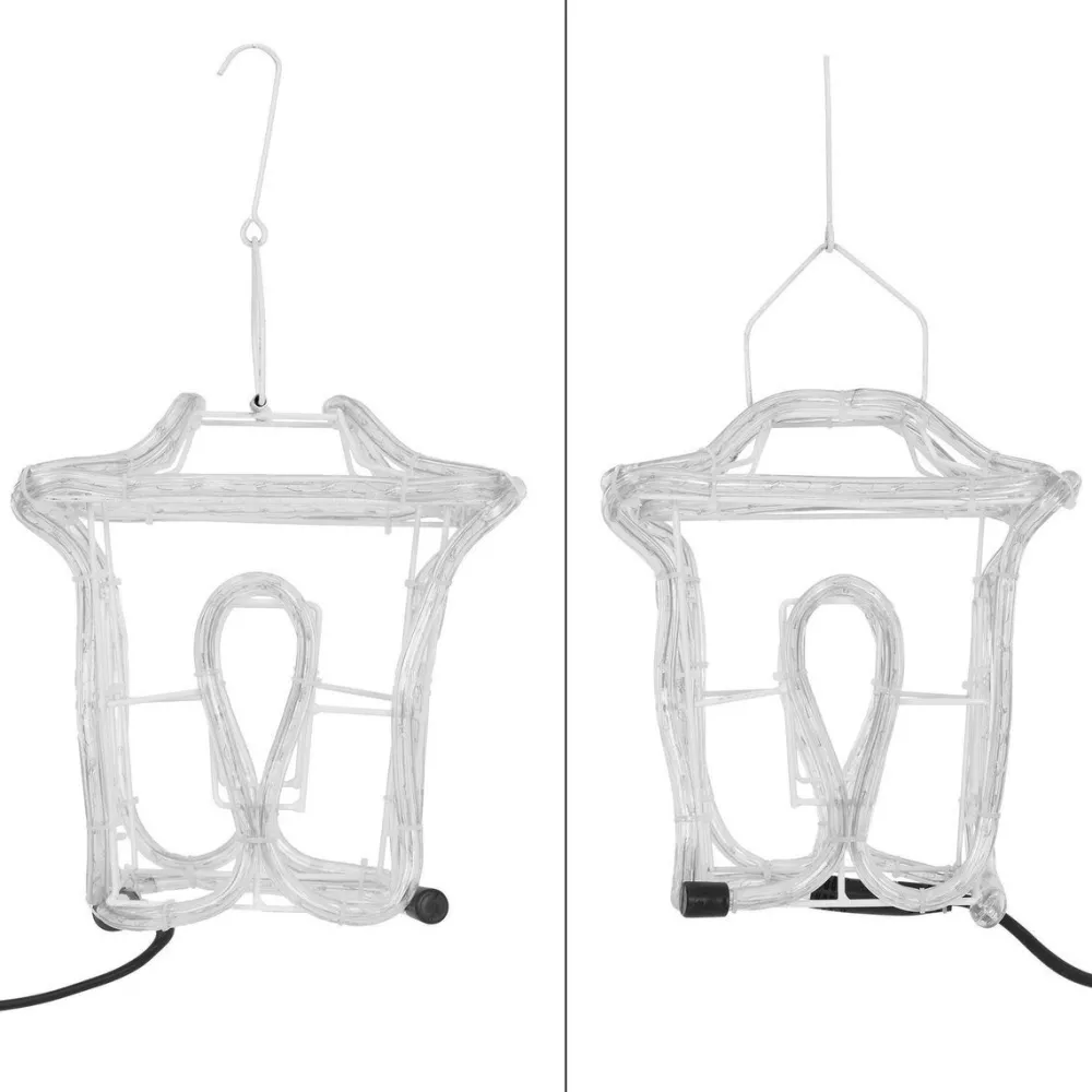 Discount Weihnachtsdeko Laterne mit 144 LEDs warmweiß 22,5 x 22,5 x 41 cm Weihnachtsfiguren (Außen)