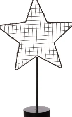 Outlet Weihnachtsdeko Stern mit Gitter 20 LEDs warmweiß 7 x 25 x 40 cm Weihnachtssterne