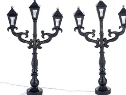 Online Weihnachtsdorf Laternen mit LED Beleuchtung H 11 cm 2 St. Weihnachtsdorf Beleuchtung