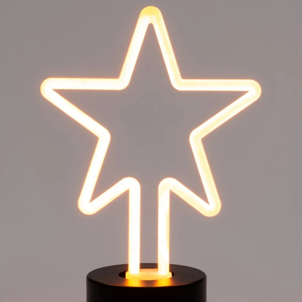 Online Weihnachtsleuchte Retro-Stern 13,5 x 19,5 cm warmweiß Weihnachtsleuchten