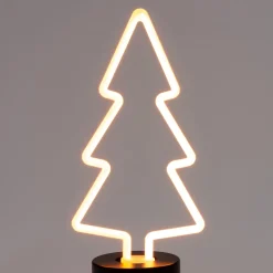 Outlet Weihnachtsleuchte Retro-Weihnachtsbaum 11 x 24 cm warmweiß Weihnachtsleuchten