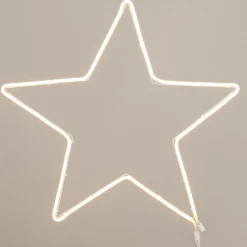 Sale Weihnachtsleuchte Stern mit LED Beleuchtung D 54 cm warmweiß Weihnachtssterne|Weihnachtsleuchten