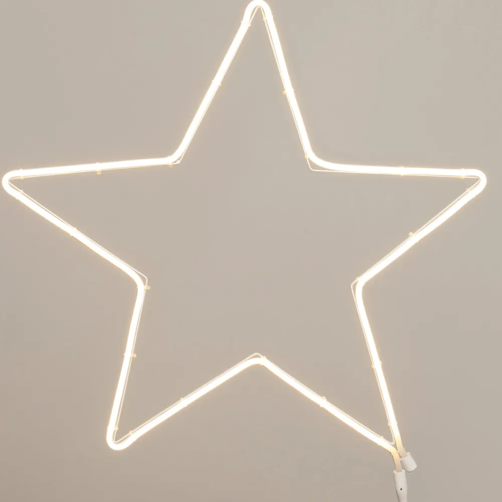 Sale Weihnachtsleuchte Stern mit LED Beleuchtung D 54 cm warmweiß Weihnachtssterne|Weihnachtsleuchten