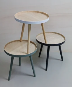 Hot WOOOD Beistelltisch Sasha weiß D 41 H 41 cm Beistelltische|Beistelltische