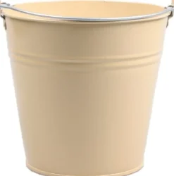 Discount Zinc Collection Zinkeimer Janne beige 24,5 x 24,5 x 23 cm Blumentöpfe & Pflanzgefäße